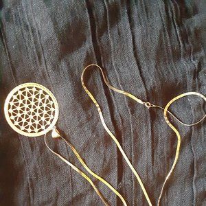 Gold Necklace with free  Pendant included